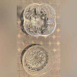 Crystal Small Bowls - 6 inches Round for both